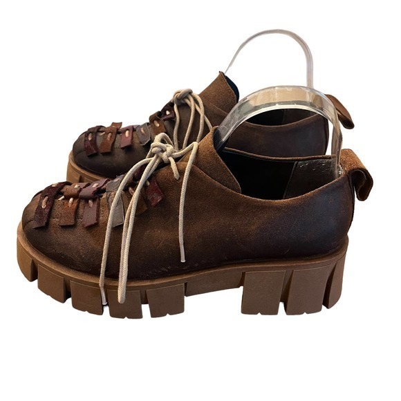 PAPUCEI Gemo Platform Chunky Heel‎ Shoe Street Wear Size 7.5 US  38 Euro NEW - Picture 9 of 12